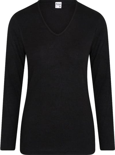 Beeren dames Thermo shirt lange mouw 07-086 zwart-XL