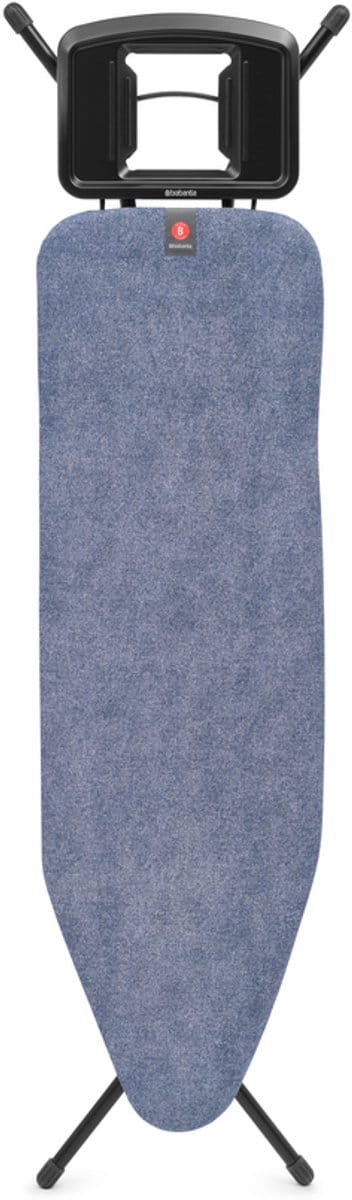 Brabantia Strijkplank B - met Strijkijzerhouder - 124 x 38 cm - Denim Blue