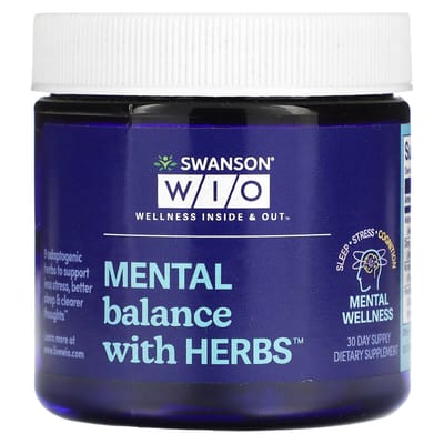 Swanson WIO, Mentale Balans, Kruiden, 30 Capsules