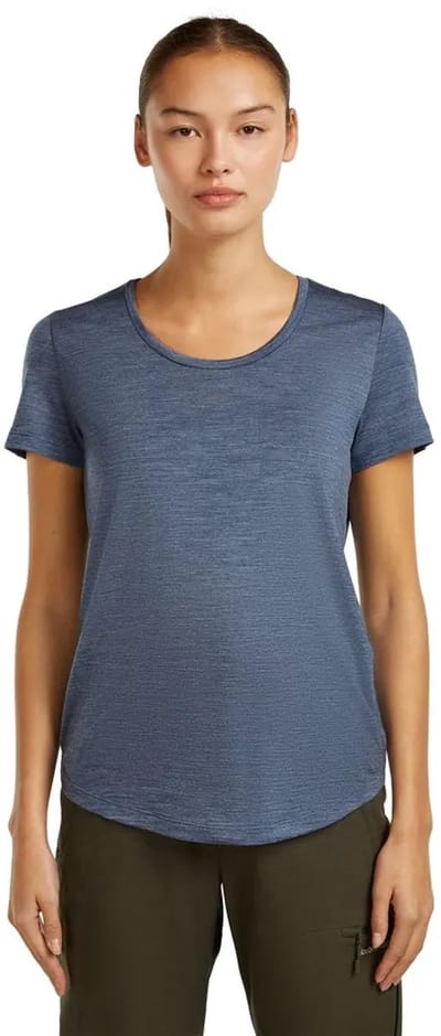 Icebreaker Merino Blend 125 Cool-lite™ Sphere Scoop T-shirt Met Korte Mouwen Blauw XS Vrouw