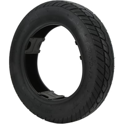 Pneu de Moto Tubeless 3.5‑10pouces Pneu en Caoutchouc Antidéflagrant Antidérapant Accessoires pour Scooter Vélo black