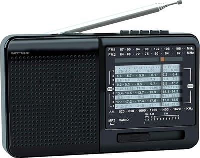 Happyment Noodradio - Accu - Draagbare Transistor Radio - USB