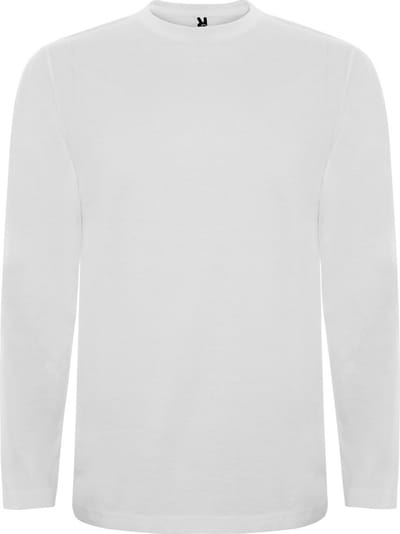 Wit Effen t-shirt lange mouwen model Extreme merk Roly maat L