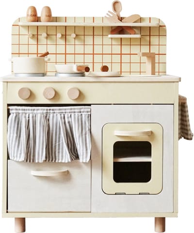 Buxibo Houten Speelgoedkeuken - Kinderkeuken Inclusief Accessoires en Keukengerei - Speelkeuken
