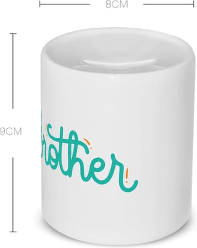 Akyol - brother Spaarpot - Broer - broertje of broer - cadeau - verjaardag - broers - familie - 350 ML inhoud