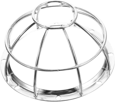 Detector Beschermhoes - Brandmelder Beveiliging - Branddetectie Beveiligen - Robuuste Ijzeren Constructie - 13 x 7 cm - Zilver