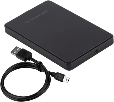 Harde Schijf Behuizing - Externe Opslag - Data Back-up - Schroefloos Ontwerp - 2.5 Inch - Zwart