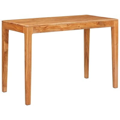vidaXL - Eettafel - 110 - x - 55 - x - 76 - cm - Massief - Acacia - Hout - Bruin - Rechthoekig