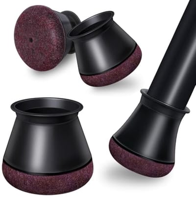 24PCS Zwarte Siliconen Stoelpoot Beschermers - Geluidsisolatie, Vloerbescherming, Geen Krassen en Geen Geluid