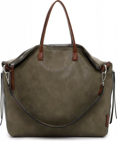Tamaris Schoudertas Handtas Gritt Shopper Khaki / Cognac Groene