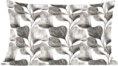 Sierkussens - Kussentjes Woonkamer - 60x40 cm - Botanisch - Bladeren - Zwart