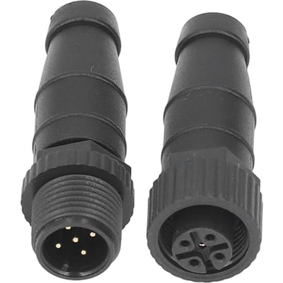 2 stuks Mannelijke Vrouwelijke Terminators ABS Zwart Oliebestendig Hittebestendig Universeel voor NMEA 2000 black