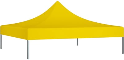 Vervangend-Feesttentdak-3x3-Meter-Geel-600D-Oxford-PVC-Coating-Waterdicht-Partytent-Dak