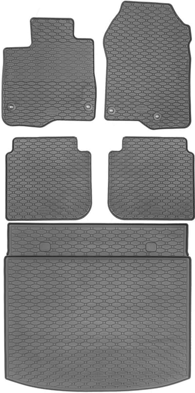 Max-Dywanik Rigum - Kofferbakmat en Automatten Set - Honda CR-V VI SUV 08.2023 - Zwart - Milieuvriendelijk