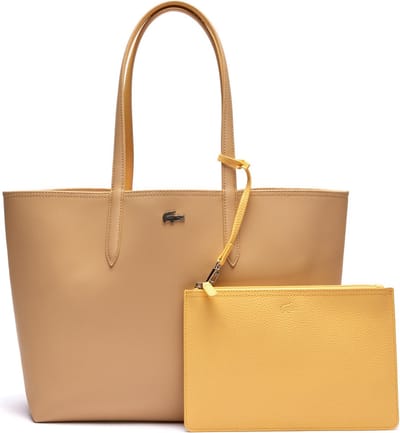 LACOSTE Schoudertas Shopper Anna Shopping Bag Croissant Cornsilk Beige
