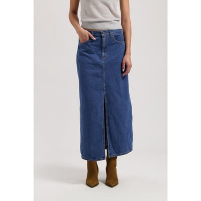 Mud Jeans Lena Long Skirt Medium Stone Größe: L | Maxiröcke Outlet | Damen