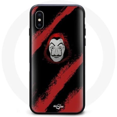Coque - La Casa De Papel - Iphone XS Max - Souple - Noir - Design face