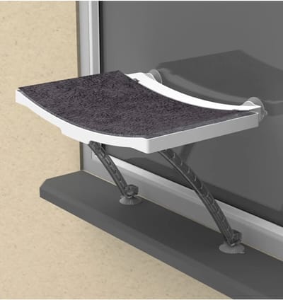 MONT KIARA New Design Kattenmand Met Zuignap Voor Raam Glas En Wand Kattenhangmat - Khaki - Hangmat kat - Katten mand Raam - Kattenbed - Kattenkussen
