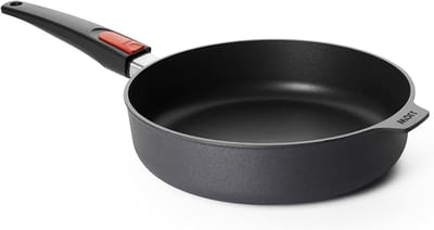 Koekenpan - Koekenpan met steel - Snel en vetarm bakken - Afneembare steel - 26 cm - Antraciet