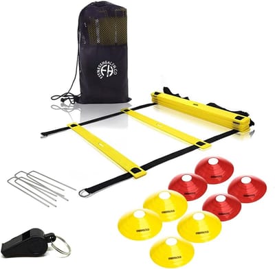 Agility Ladder Set - Training Uitrusting - Voetbal Training - Complete Set - Blauw