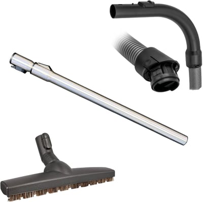 Multaparts® hulpstukken set geschikt voor Miele Complete C3 / S6 / S8 (check type): parket zuigmond, complete stofzuigerslang, telescoop zuigbuis | Vervang alle hulpstukken in 1 keer | Hoge kwaliteit alternatieve onderdelen voor een setprijs