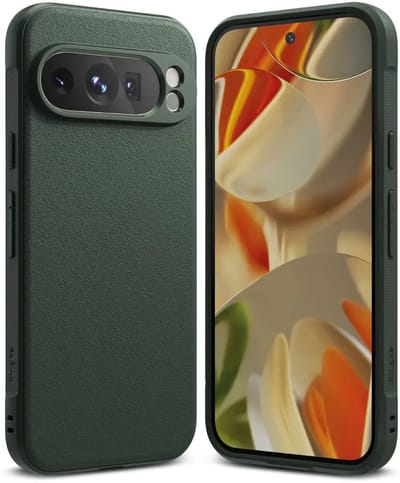 Ringke Onyx | Hoesje Geschikt voor Google Pixel 9 Pro | Back Cover Flexibel TPU | Militaire Standaard | Groen