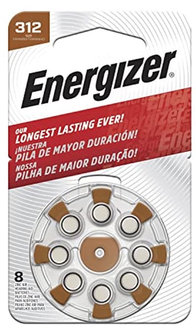 Hoorapparaat Batterijen - Zink-lucht Cellen - Ondersteuning Gehoor - PowerSeal Technologie - 8 Stuks - Bruin