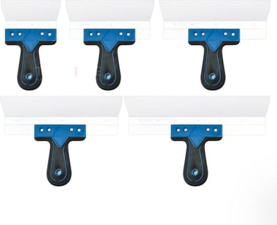 HBM 5-delige spackmessenset RVS 0,5 mm blauw