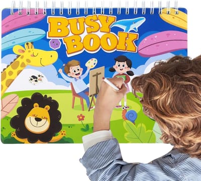 Kinder Puzzelboek - Educatief Spelletjes - Leren Tekenen - Draagbaar Dubbelzijdig - 31.5 x 22.5 cm