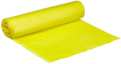 Vuilniszakken - Afvalzakken - Afval Opruimen - Sterke LDPE Folie - 120 Liter - Geel