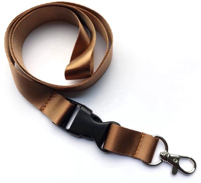 Scoby - Keycord - Sleutelkoord - Nekkoord - Lanyard - Dagelijks gebruik - 50 cm - Bruin