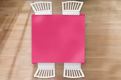 Tafelkleed - Tafellaken - 120x120 cm - Karmijn - Kleuren - Palet - Roze - Binnen en Buiten