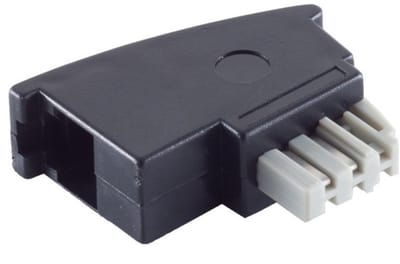 TAE-N - RJ11 telecom adapter | zwart