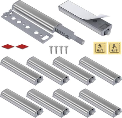 10x Magnetische Drukdeuropener voor Keuken- en Kastdeuren - Push Latch Systeem