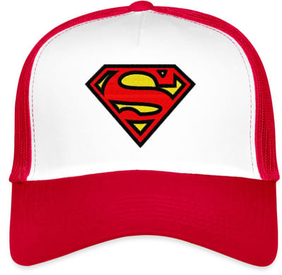 Superman Logo S-Shield Borduurwerk Trucker Cap