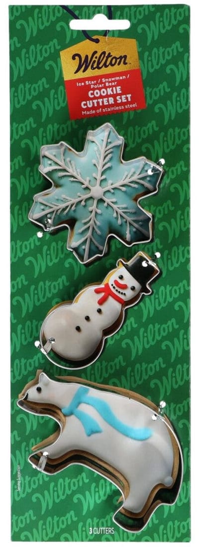 Wilton Koekjes Uitsteker - Ijsster, Sneeuwpop, IJsbeer - Set/3, Uitsteekvormpjes, Koekjes Vorm