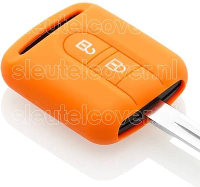 Autosleutel Hoesje geschikt voor Nissan - SleutelCover - Silicone Autosleutel Cover - Sleutelhoesje Oranje