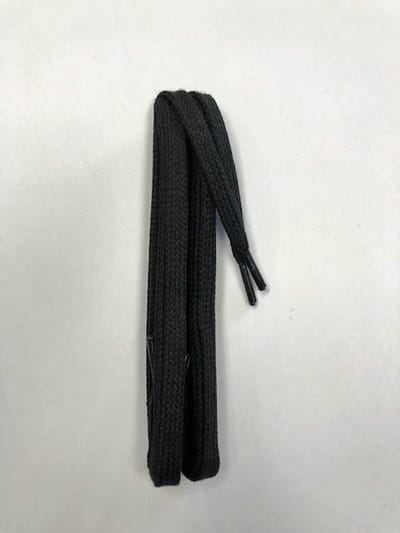 platte nauwe veters 90cm zwart katoen