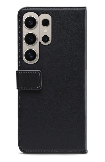 Mobilize Telefoonhoesje geschikt voor Samsung Galaxy S24 Ultra Hoesje | Mobilize Classic Gelly Wallet Bookcase Portemonnee | Pasjeshouder voor 2 Pasjes | Telefoonhoesje voor Pinpas / OV Kaart / Rijbewijs - Zwart