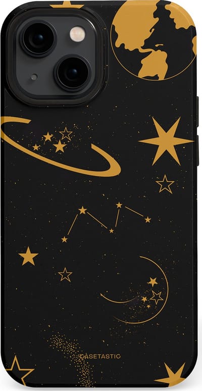 Casetastic Hoesje Geschikt voor Apple iPhone 13 Mini Magsafe - Stijlvolle Beschermende Duo-layer Case - Nachtelijk uitzicht