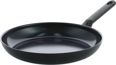 BK Blue Label Induction Koekenpan 28cm - PFAS-vrije antikleeflaag - Koekenpan inductie - Keramische koekenpan - Ovenbestendig tot 160°C - Koudgrepen - Zwart