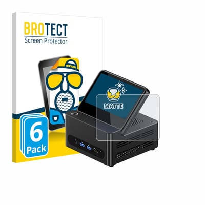 BROTECT - Screenprotector voor AOOSTAR G-FLIP H255 - Folie Beschermfolie matte 6 Stuks