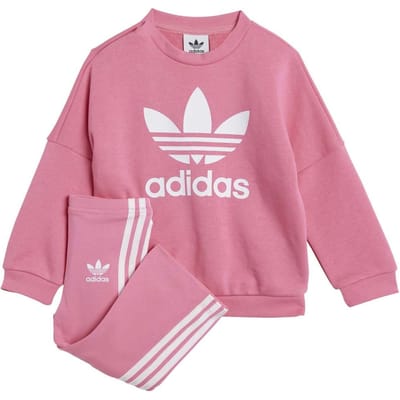 Adidas Originals Loose Crew Flared Legging Set Pink Fusion Größe: 98 | Hemden Outlet | Unisex | Rosa