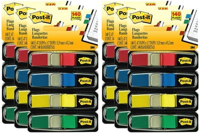 Kleurcodering Vlaggen met Dispenser - 140 Vlaggen in Diverse Kleuren