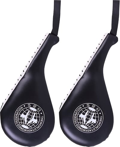 Somstyle Taekwondo Stootkussen - 2 Stuks - Handklauwen - Trapkussen voor Kickboxen - Boks Pads - Zwart