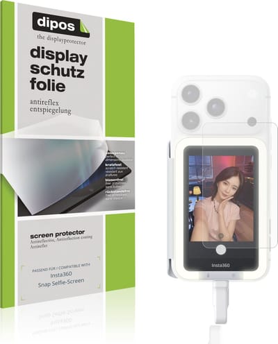 dipos – 4x Matte Beschermfolie geschikt voor Insta360 Snap Selfie-Screen | Krasbestendige & antireflecterende Screenprotector Ultra-Thin