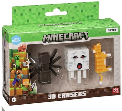 3D gumset Minecraft MC4021A 3 Onderdelen