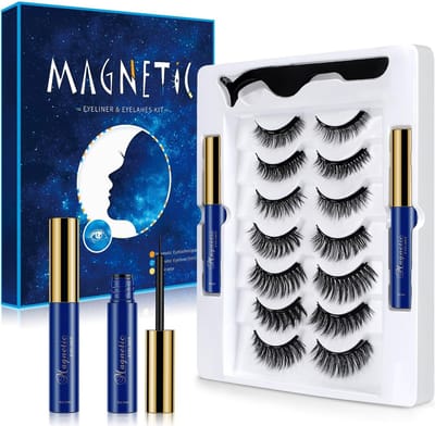 Dailygoods- Wimpers Magnetische Wimperextensions - 3D Wimpers - Set van 7 Stijlen - Waterdicht - Zonder Lijm - Hoogwaardige Synthetische Vezels - Kunstwimpers