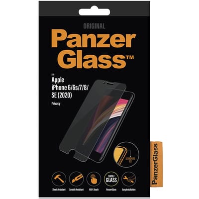 PanzerGlass Privacy Screenprotector Apple iPhone SE (2020/2022) | 8 | 7 | 6 | 6s | Standaard Fit