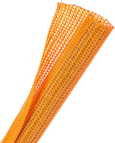 Techflex-F6N0.25OR/06-Lengte: 6 Mt-Cable Organizer-Kabelmanagement-Kabelsok-Kabelbeschermer-Self wrapping-Zelfsluitende kabelmantel-Computer-Auto-Bureau-TV-Kleur: Oranje